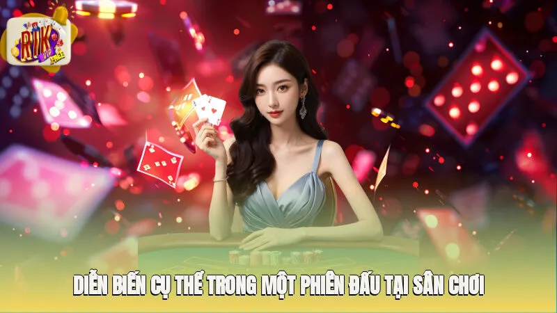 Diễn biến cụ thể trong một phiên đấu tại sân chơi